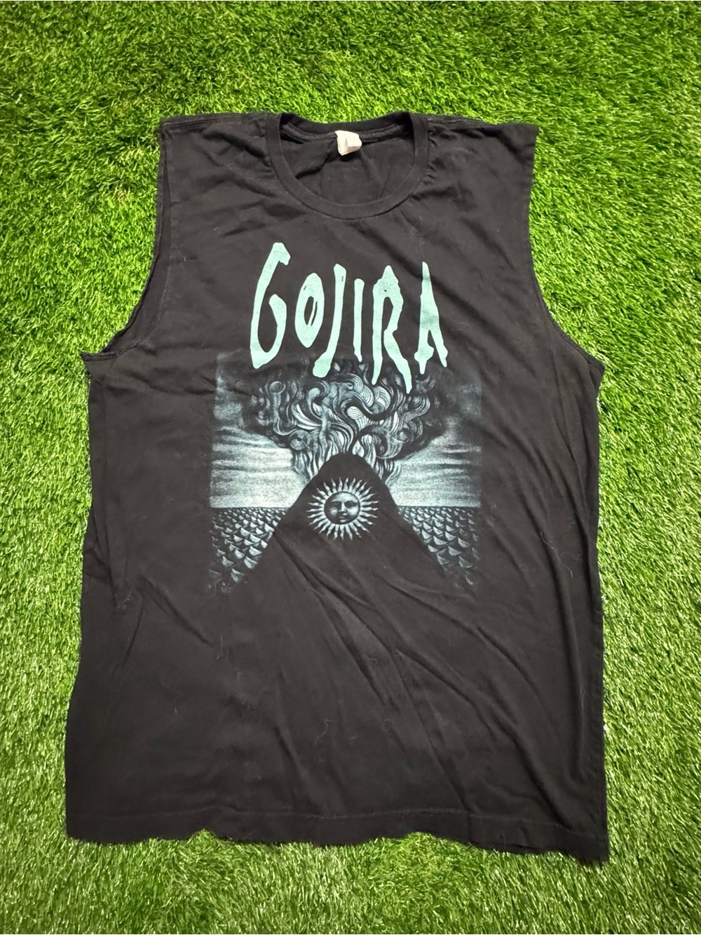 Gojira Magma North American Tour 2016 Muscle Tank Shirt L Metal Band Tee Rare
